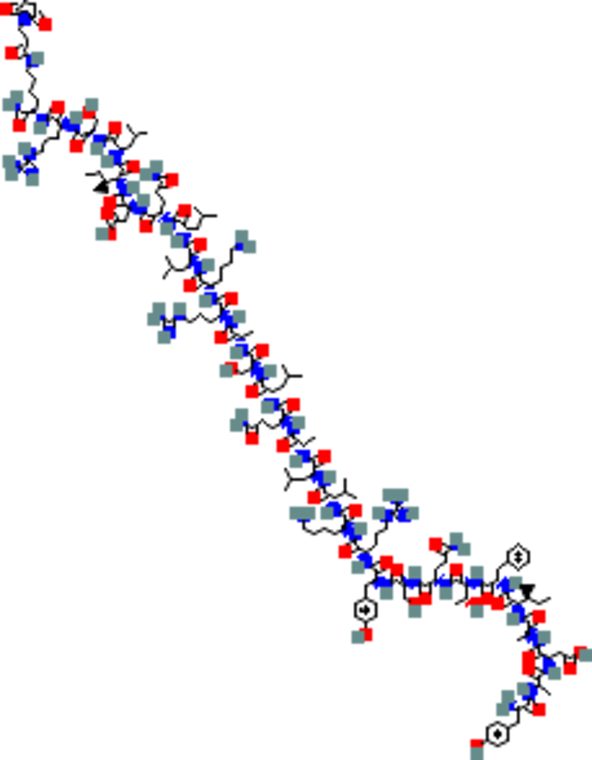 Molecular structure of CJC-1295 rendered from PubChem CID 91971820.