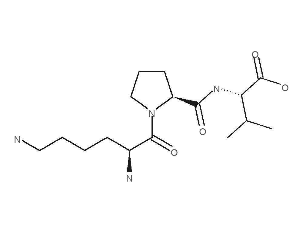 Molecular structure of KPV rendered from PubChem CID 125672.
